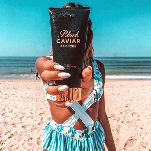 Onyx Black Caviar Dark Tanning Lotion - Black Bronzer & Tan Enhancer - Insane...