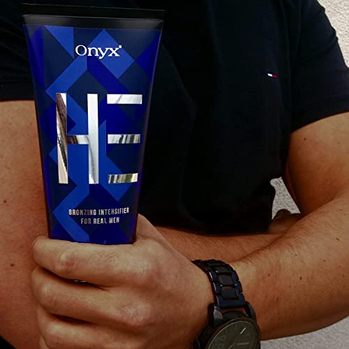 Onyx HE Tanning Lotion for Men - Indoor Tanning Bed Lotion with Bronzer and A...