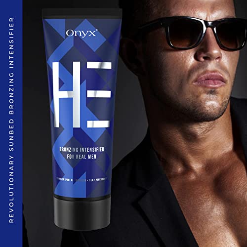 Onyx HE Tanning Lotion for Men - Indoor Tanning Bed Lotion with Bronzer and A...