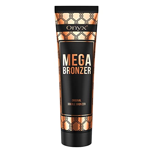 Onyx Mega Bronzer Double Bronzing Tanning Lotion for Tanning Beds - White Bro...
