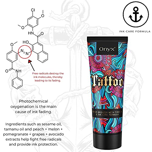 Onyx Tattoo Tanning Lotion Fade Protection Ink Care Formula
