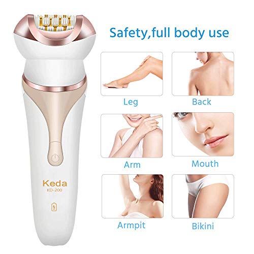 Electrical Shaver for Women,OOCOME Epilator Rechargeable Waterproof Bikini Tr...