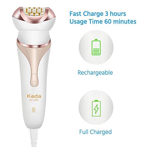 Electrical Shaver for Women,OOCOME Epilator Rechargeable Waterproof Bikini Tr...