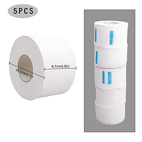 Barber Neck Strips 5 Rolls, ooloveminso Barber Stretchy Paper Disposable Hair...