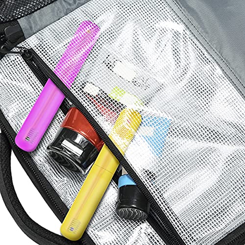 Oomcu Pack of 7 Travel Toothbrush Case Holder, 7 Color Plastic Toothbrush Cas...
