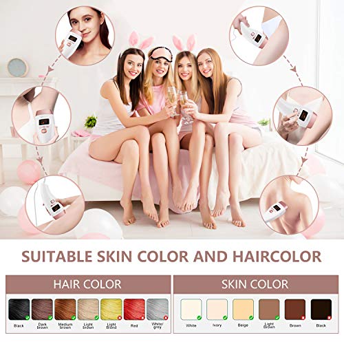 IPL Hair Removal for Women Permanent Painless OOWOLF Ice Hair Removal at Home...