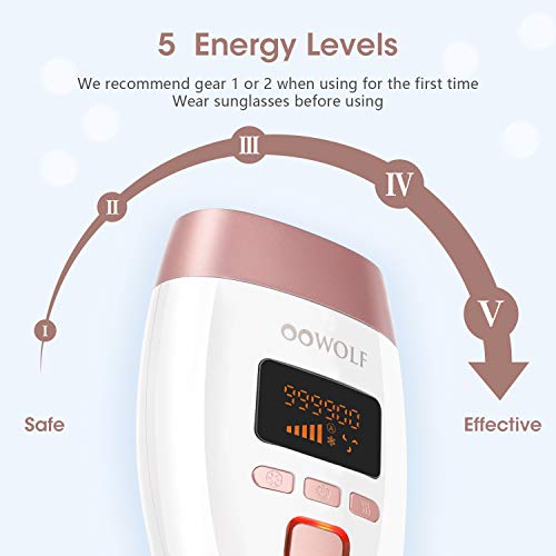 IPL Hair Removal for Women Permanent Painless OOWOLF Ice Hair Removal at Home...