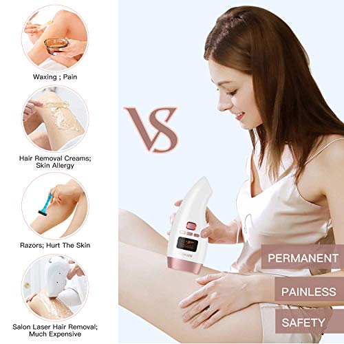 IPL Hair Removal for Women Permanent Painless OOWOLF Ice Hair Removal at Home...