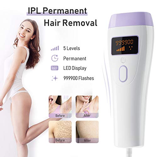 IPL Hair Removal Set, 8 Pcs, OOWOLF Updated 999,900 Flashes Permanent Painles...