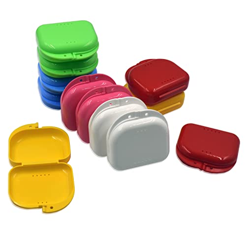 OperSeven 12 Pcs Mouth Guard Case Retainer Box Orthodontic Denture Storage Co...