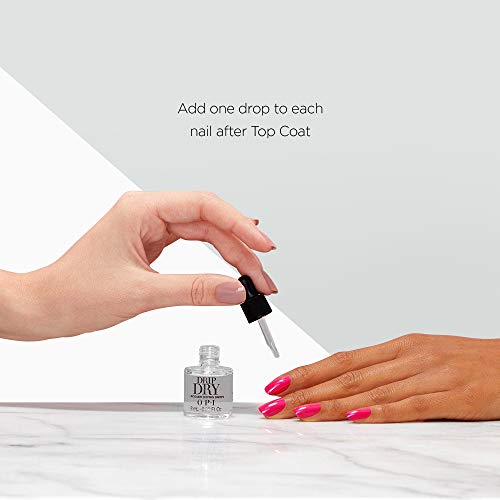 OPI Drip Dry, Nail Lacquer Drying Drops, Nail Polish Fast Drying Drops, 0.28 ...