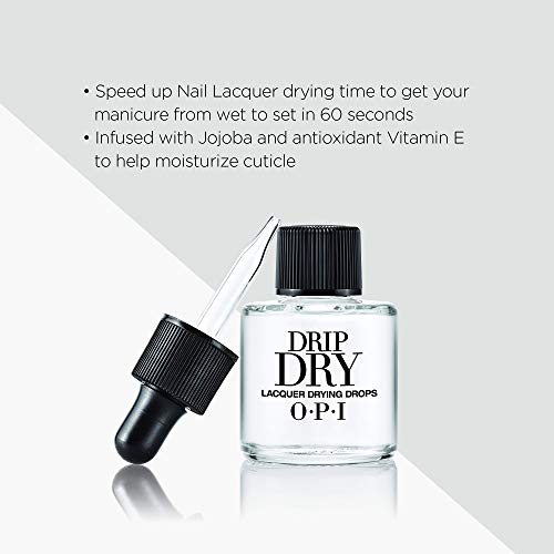 OPI Drip Dry, Nail Lacquer Drying Drops, Nail Polish Fast Drying Drops, 0.28 ...