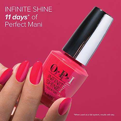 OPI Infinite Shine 2 Long-Wear Lacquer, Cajun Shrimp, Red Long-Lasting Nail P...