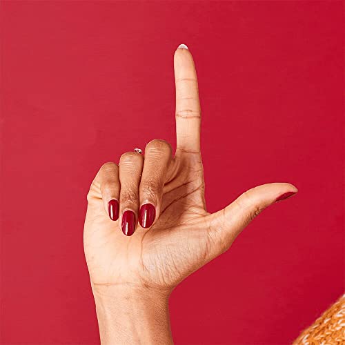 OPI Nail Lacquer, Malaga Wine, Red Nail Polish, 0.5 fl oz