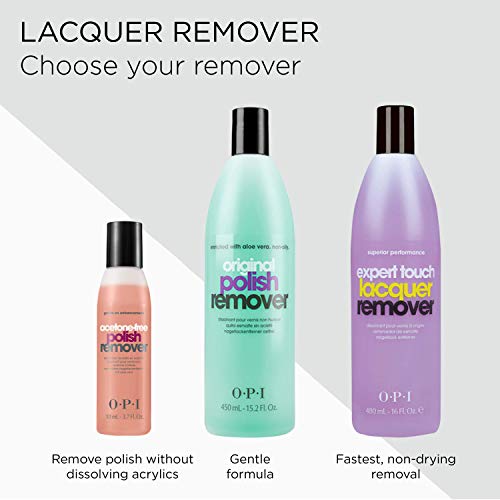 OPI Nail Lacquer Remover, Acetone-Free, 1 fl oz