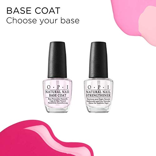 OPI Natural Nail Strengthener, Protective Nail Polish Base Coat, 0.5 fl oz