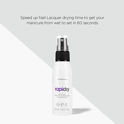 OPI RapiDry Nail Polish Dryer, Fast Drying Top Coat Spray, 1.8 fl oz