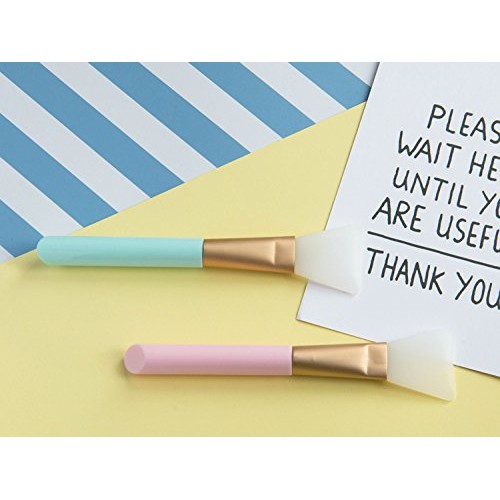 2 PCS Silicone Face Mask Brush,Mask Beauty Tool Soft Silicone Facial Mud Mask...