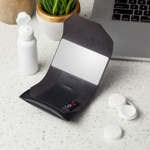 Oplee™ Travel Contact Lens Case, Portable Design with Built-in Mirror (Travel...