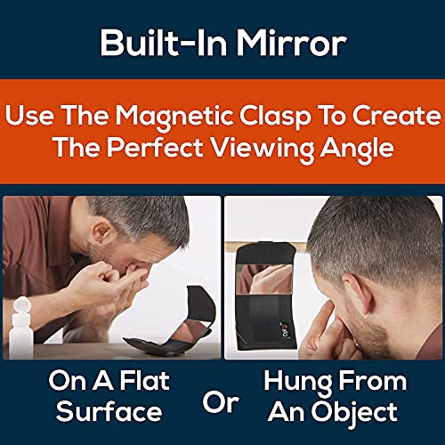 Oplee™ Travel Contact Lens Case, Portable Design with Built-in Mirror (Travel...