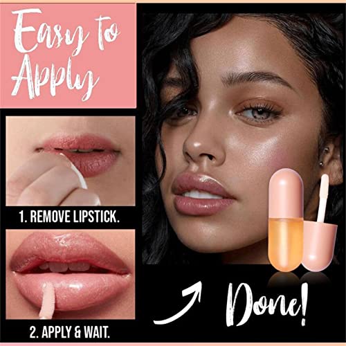2 Sets Syrup Cosmetics Lip Plumper, Flawless All-day Lip Plump & Care Serum, ...