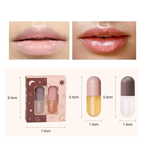 2 Sets Syrup Cosmetics Lip Plumper, Flawless All-day Lip Plump & Care Serum, ...