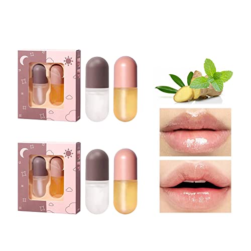 2 Sets Syrup Cosmetics Lip Plumper, Flawless All-day Lip Plump & Care Serum, ...