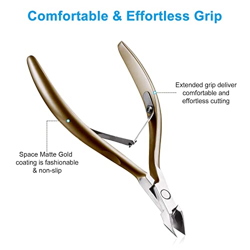 Cuticle Nippers 3/4 Cuticle Trimmer Clippers Stainless Steel Scissors Extreme...