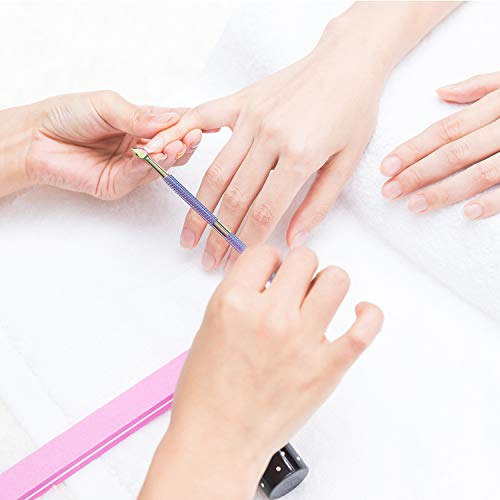 Cuticle Pusher Acetone/Gel /Nail Polish Remover Stainless Steel Professional ...