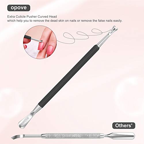 Cuticle Pusher Nail Polish Remover Stainless Steel Manicure Tool Set Gel Nail...