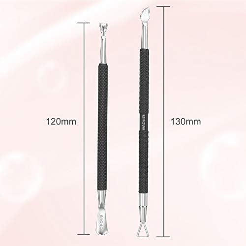 Cuticle Pusher Nail Polish Remover Stainless Steel Manicure Tool Set Gel Nail...