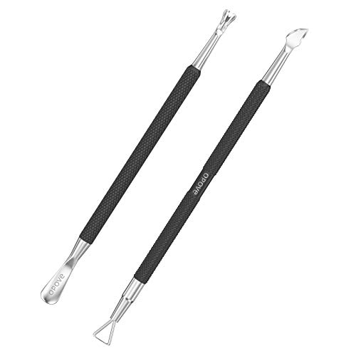 Cuticle Pusher Nail Polish Remover Stainless Steel Manicure Tool Set Gel Nail...