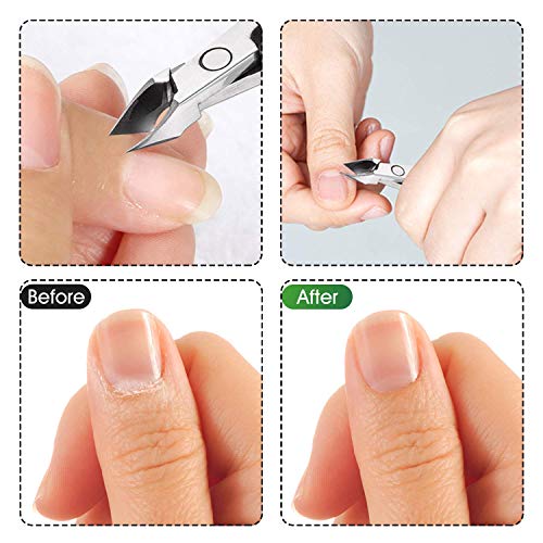 Cuticle Trimmer 3/4 Jaw Extremely Sharp Cuticle Nippers Scissors Stainless St...