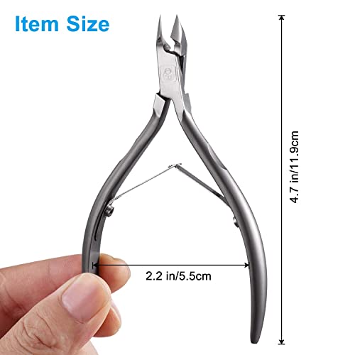 Cuticle Trimmer 3/4 Jaw Extremely Sharp Cuticle Nippers Scissors Stainless St...