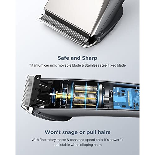 Hair Clippers for Men Professional Hair Cutting Machine with 250 Minutes Runt...