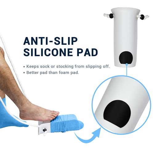 OPOVE Sock Aid Premium Socks Helper with Foam Handles and 31" Adjustable Cord...