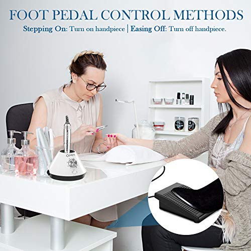 Electric Nail Drill for Acrylic Nails,30000 rpm Professional Nail Drill-Scarl...