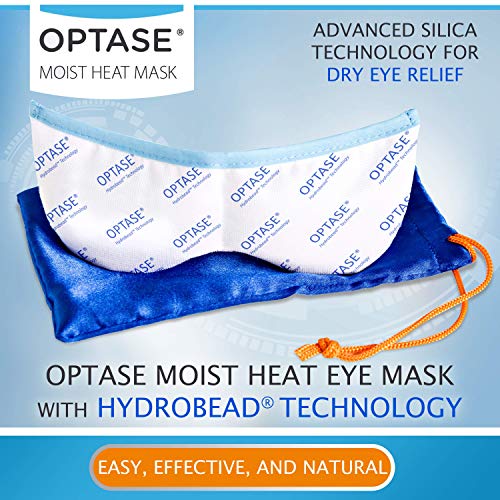 OPTASE Moist Heat Eye Mask for Dry Eyes - Dry Eye Mask with HydroBead Technol...