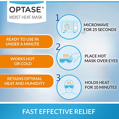 OPTASE Moist Heat Eye Mask for Dry Eyes - Dry Eye Mask with HydroBead Technol...
