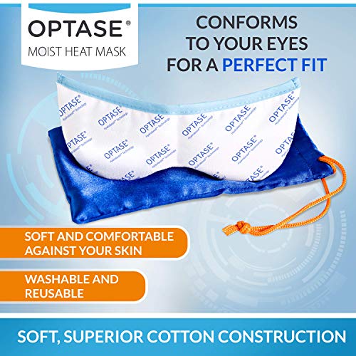 OPTASE Moist Heat Eye Mask for Dry Eyes - Dry Eye Mask with HydroBead Technol...