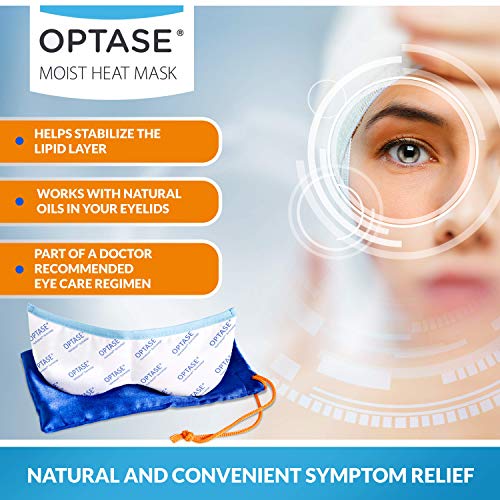 OPTASE Moist Heat Eye Mask for Dry Eyes - Dry Eye Mask with HydroBead Technol...