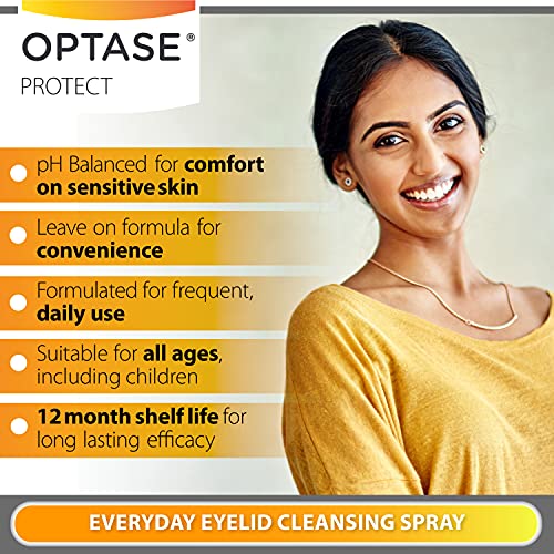 OPTASE Protect Eyelid Cleansing Spray - Hypochlorous Acid Spray for Daily Pro...