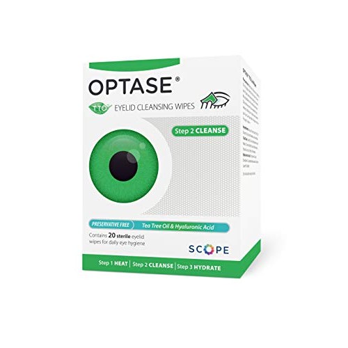 OPTASE Tea Tree Oil Eyelid Wipes - Eyelid Cleansing Wipes for Dry Eyes - Tea ...