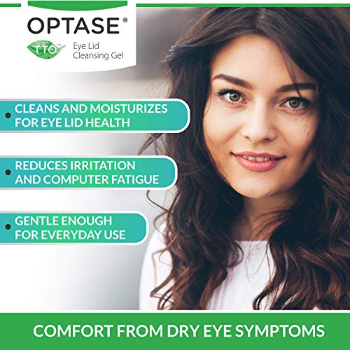 OPTASE TTO Eyelid Cleansing Gel - Tea Tree Eyelid Cleanser for Dry Eye - Pres...