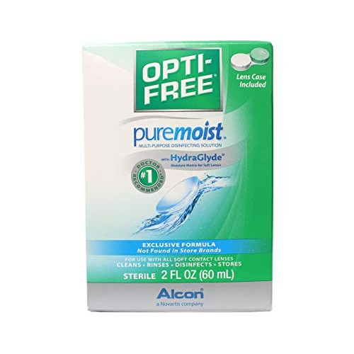 Opti-Free Puremoist Multi-Purpose Disinfecting Solution - 2 oz, Pack of 3