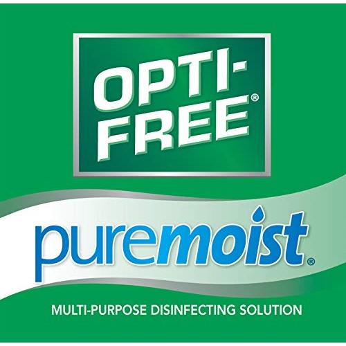 Opti-Free Puremoist Multi-Purpose disinfecting Solution with Lens case, 16 Fl Oz