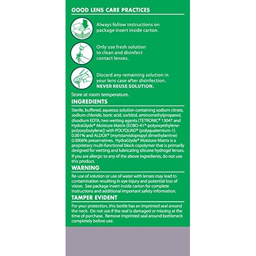 Opti-Free Puremoist Multi-Purpose Disinfecting Solution with Lens Case, (Pack...