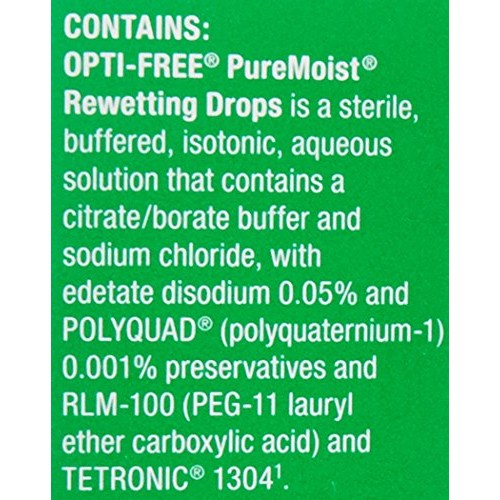 Opti-Free Puremoist Rewetting Drops, 12-mL