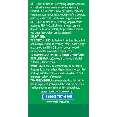 Opti-Free Replenish Rewetting Drops, 10-mL