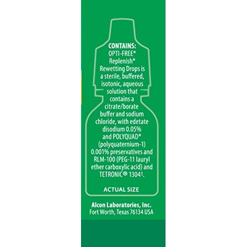Opti-Free Replenish Rewetting Drops, 10-mL